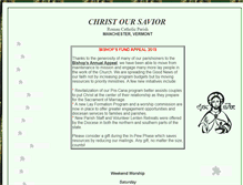 Tablet Screenshot of christoursaviorvt.com